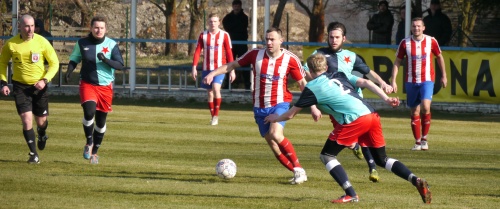 muži A FK Jaroměř - Slavia HK, 1.4.2018, foto: Václav Mlejnek
